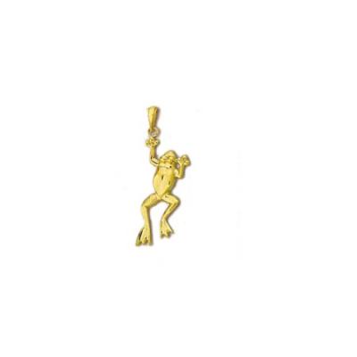 Frog Jumping Medium Pendant with 